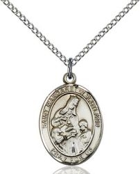 St Margaret of Scotland Medal - Sterling Silver - Medium