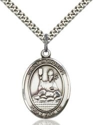 St Honorius Medal - Sterling Silver - Medium