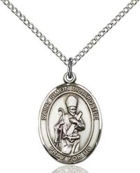 St Simon the Apostle Medal - Sterling Silver - Medium