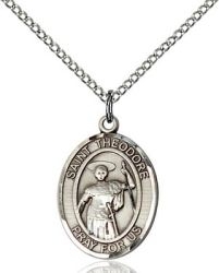 St Theodore Medal - Sterling Silver - Medium