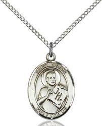 St Viator Medal - Sterling Silver - Medium