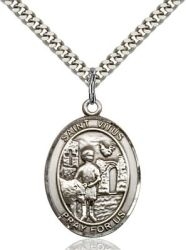 St Vitus Medal - Sterling Silver - Medium