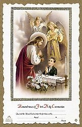 First Communion Certificate for Boys - Small