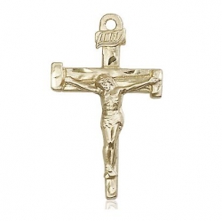 Nail Crucifix Pendant - 14K Gold Filled
