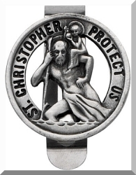 St Christopher Visor Clip