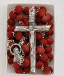 Rose Scented Wood Rosary
