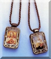 Brown Scapular Pendant