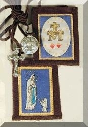 Lourdes Brown Scapular