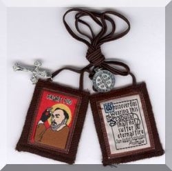 St Padre Pio Brown Scapular