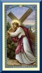 Splinters From the Cross Holy Card