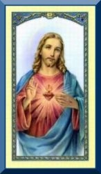 Sacred Heart Holy Card