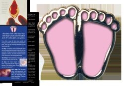 Precious Feet Pin - Pink Feet