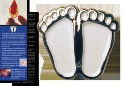 Precious Feet Pin - White Feet