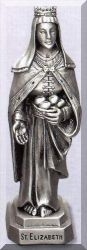 St Elizabeth Pewter Statue