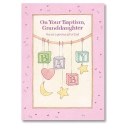 Baptism Cards - for Granddaughter