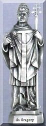 St Gregory Pewter Statue