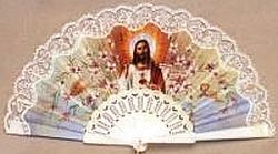 Spanish Fan - Sacred Heart of Jesus
