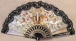 Spanish Fan - Our Lady of Grace - Black