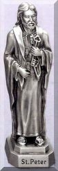 St Peter Pewter Statue
