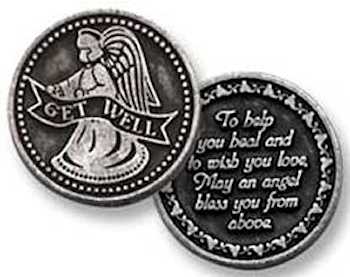 Get Well Pocket Token - Christian Gift - Inspirational Coin - Catholic
