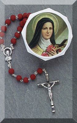 St Therese Rosary - Rose Petal Rosary - St Therese - Rosary - Rosaries