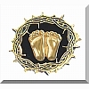 Precious Feet Crown of Thorns Gold Lapel Pin