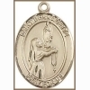 St Bernadette Medal - 14K Gold Filled - Medium