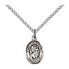 St Christopher Medal - Sterling Silver - Small