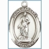 St Barbara Medal - Sterling Silver - Medium