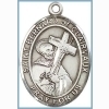 St Bernard of Clairvaux Medal - Sterling Silver - Medium