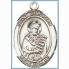 St Christian Medal - Sterling Silver - Medium