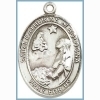 St Catherine of Bologna Medal - Sterling Silver - Medium