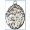 St Cosmas and Damian Medal - Sterling Silver - Medium