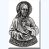 Sacred Heart Visor Clip