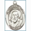 St Francis de Sales Medal - Sterling Silver - Medium