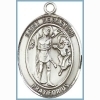 St Sebastian Medal - Sterling Silver - Medium