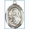 St Theresa Medal - Sterling Silver - Medium