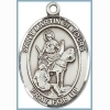 St Martin of Tours Medal - Sterling Silver - Medium