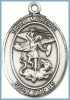 St Michael Medal - Sterling Silver - Medium
