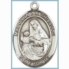 St Madonna Medal - Sterling Silver - Medium
