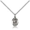 St Michael Medal - Sterling Silver - Small Charm