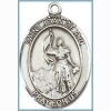 St Joan of Arc Medal - Sterling Silver - Medium