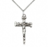 Nail Crucifix Pendant - Sterling Silver