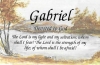 Gabriel Name Sheet with Bible Verse