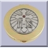 Communion Pyx with Cross Design - Small