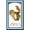 First Communion Holy Card for Boy