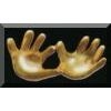 Precious Hands Pin - Gold Finish