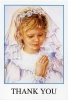 First Communion Thank You Cards for Girls