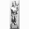 St Sebastian Pewter Statue